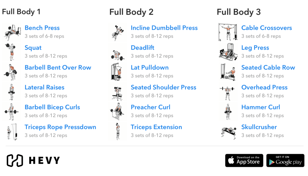 Full Body Workout Plan  Workout Routines - March 2024