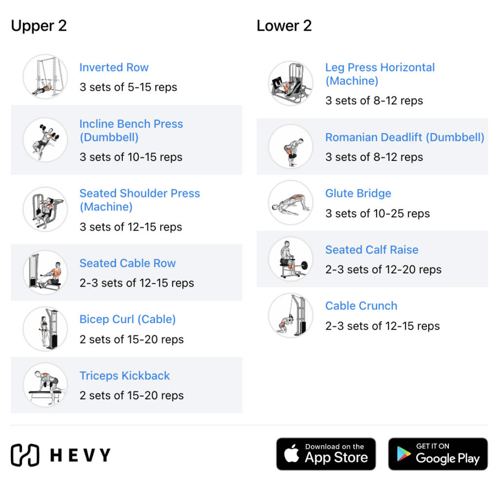 cable upper body workout